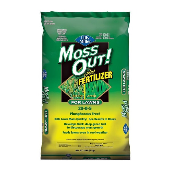 Lilly Miller Moss Out Moss Control Granules 20 lb 100508946 Zoro